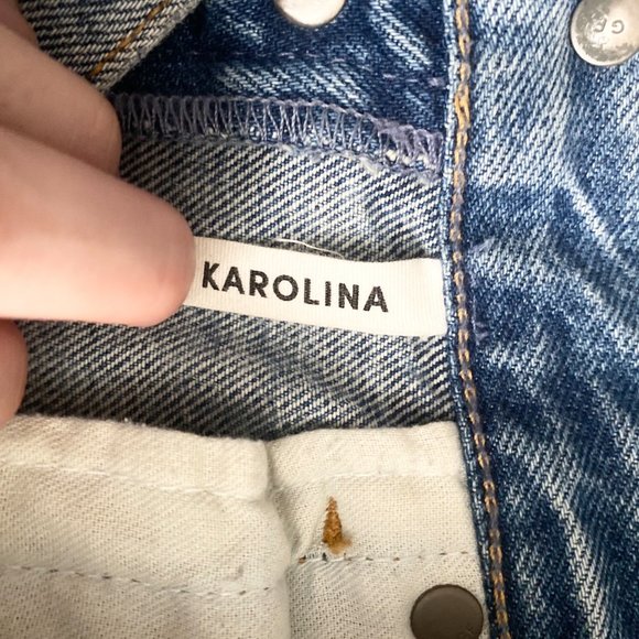 GRLFRND Karolina Distressed High Rise Skinny Leg Jeans in A Little More Love - Picture 10 of 12